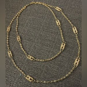 CAMROSE & KROSS JBK Gold Tone Rhinestone 2 Necklace Set